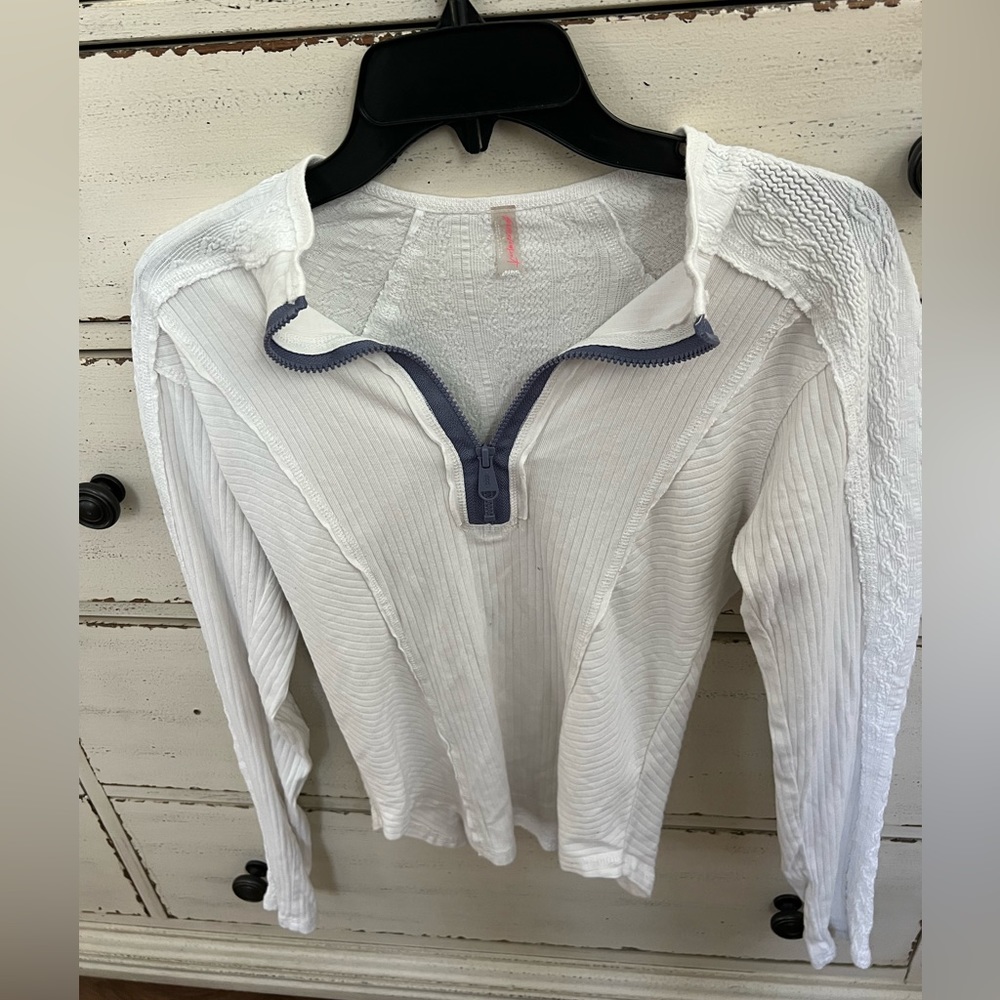 Free people zippered shirt